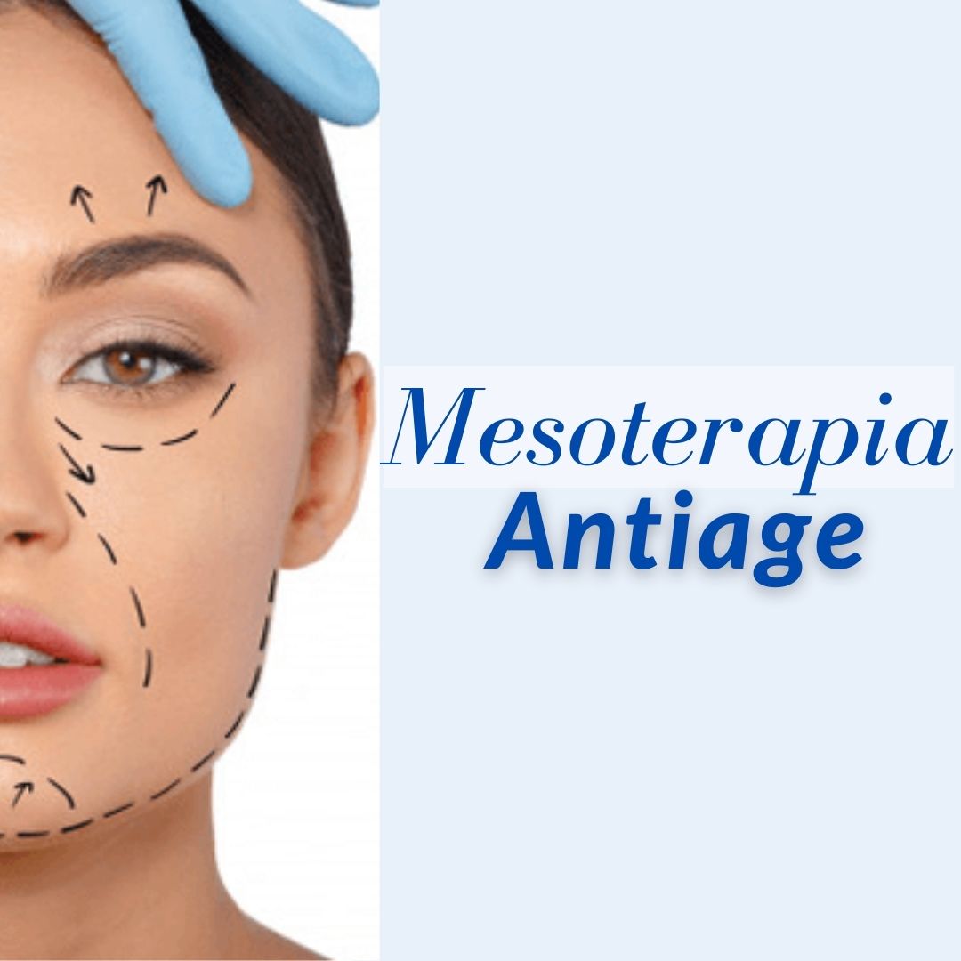 Mujer sonriente recibe mesoterapia anti-age en WAM Center | Clínica Estética, realzando su belleza natural.