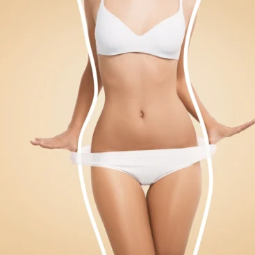 Aplicación de Body Sculpt y radiofrecuencia en zona abdominal femenina